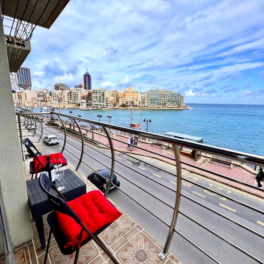 F2 - Lovely Two Bedrooms Flat Sea View, St Julians Saint Julian's Exteriér fotografie